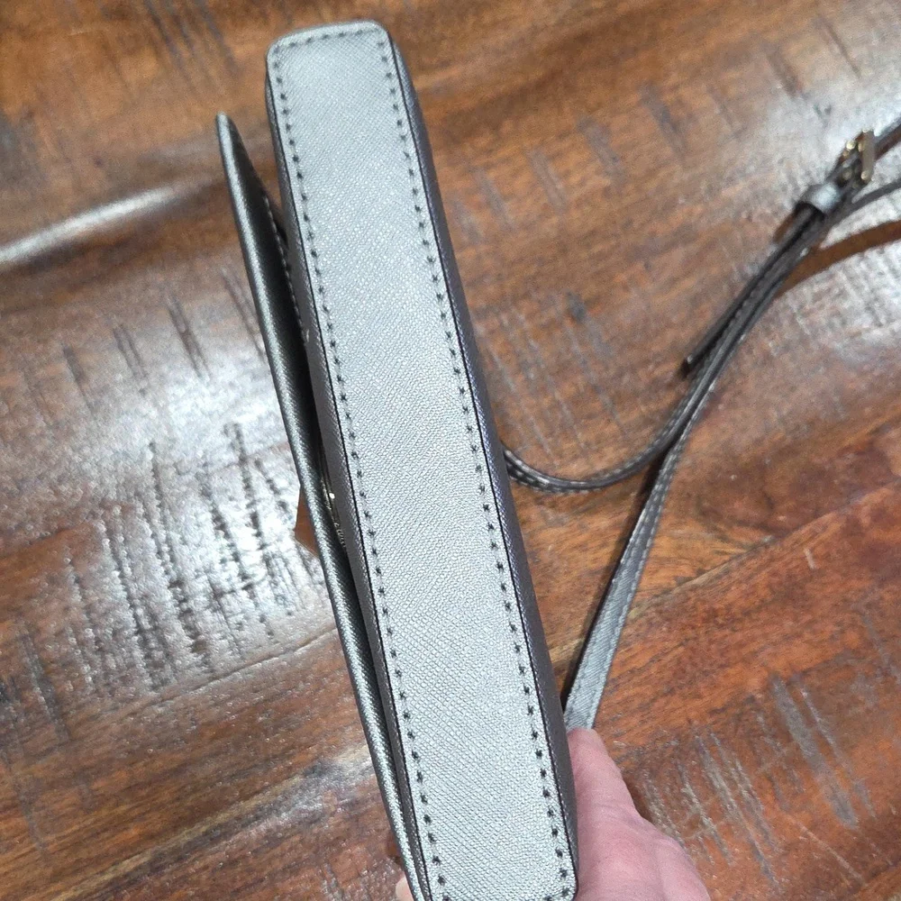 Kate Spade Elegant Silver Crossbody Bag